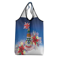 Cayman Islands Christmas Grocery Bag Coquette Bow Xmas Vibe - Wonder Print Shop