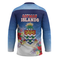 Cayman Islands Christmas Hockey Jersey Coquette Bow Xmas Vibe - Wonder Print Shop