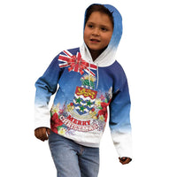 Cayman Islands Christmas Kid Hoodie Coquette Bow Xmas Vibe - Wonder Print Shop