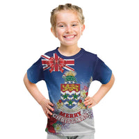 Cayman Islands Christmas Kid T Shirt Coquette Bow Xmas Vibe - Wonder Print Shop