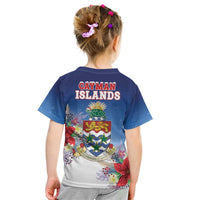 Cayman Islands Christmas Kid T Shirt Coquette Bow Xmas Vibe - Wonder Print Shop