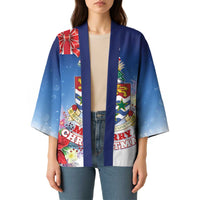 Cayman Islands Christmas Kimono Coquette Bow Xmas Vibe - Wonder Print Shop