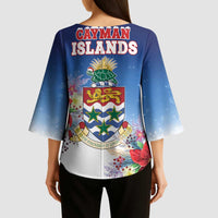 Cayman Islands Christmas Kimono Sleeve Blouse Coquette Bow Xmas Vibe - Wonder Print Shop