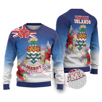Cayman Islands Christmas Ugly Christmas Sweater Coquette Bow Xmas Vibe - Wonder Print Shop
