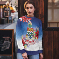 Cayman Islands Christmas Ugly Christmas Sweater Coquette Bow Xmas Vibe - Wonder Print Shop