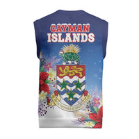 Cayman Islands Christmas Knitted V-Neck Vest Coquette Bow Xmas Vibe - Wonder Print Shop