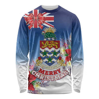 Cayman Islands Christmas Long Sleeve Shirt Coquette Bow Xmas Vibe - Wonder Print Shop