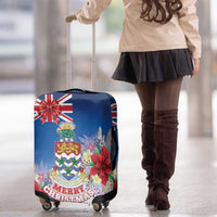 Cayman Islands Christmas Luggage Cover Coquette Bow Xmas Vibe - Wonder Print Shop