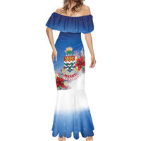 Cayman Islands Christmas Mermaid Dress Coquette Bow Xmas Vibe - Wonder Print Shop