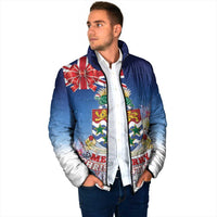 Cayman Islands Christmas Padded Jacket Coquette Bow Xmas Vibe - Wonder Print Shop