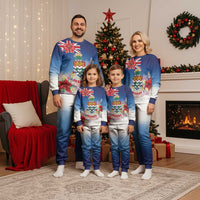 Cayman Islands Christmas Pajama Set Coquette Bow Xmas Vibe - Wonder Print Shop