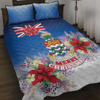 Cayman Islands Christmas Quilt Bed Set Coquette Bow Xmas Vibe - Wonder Print Shop