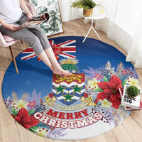 Cayman Islands Christmas Round Carpet Coquette Bow Xmas Vibe - Wonder Print Shop