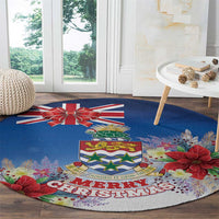 Cayman Islands Christmas Round Carpet Coquette Bow Xmas Vibe - Wonder Print Shop