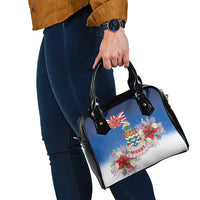 Cayman Islands Christmas Shoulder Handbag Coquette Bow Xmas Vibe - Wonder Print Shop