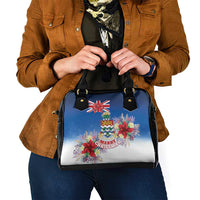 Cayman Islands Christmas Shoulder Handbag Coquette Bow Xmas Vibe - Wonder Print Shop