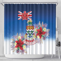 Cayman Islands Christmas Shower Curtain Coquette Bow Xmas Vibe - Wonder Print Shop
