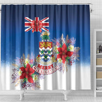 Cayman Islands Christmas Shower Curtain Coquette Bow Xmas Vibe - Wonder Print Shop