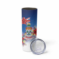 Cayman Islands Christmas Skinny Tumbler Coquette Bow Xmas Vibe - Wonder Print Shop