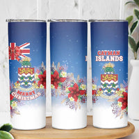 Cayman Islands Christmas Skinny Tumbler Coquette Bow Xmas Vibe - Wonder Print Shop