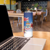 Cayman Islands Christmas Skinny Tumbler Coquette Bow Xmas Vibe - Wonder Print Shop