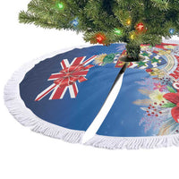Cayman Islands Christmas Tree Skirt Coquette Bow Xmas Vibe - Wonder Print Shop