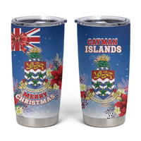 Cayman Islands Christmas Tumbler Cup Coquette Bow Xmas Vibe - Wonder Print Shop