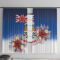 Cayman Islands Christmas Window Curtain Coquette Bow Xmas Vibe - Wonder Print Shop