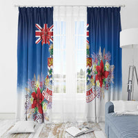 Cayman Islands Christmas Window Curtain Coquette Bow Xmas Vibe - Wonder Print Shop