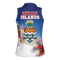 Cayman Islands Christmas Women Sleeveless Polo Shirt Coquette Bow Xmas Vibe - Wonder Print Shop