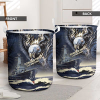 Navy Veteran 250th Anniversary Laundry Basket Forged Of Salt And Steel - Wonder Print Shop