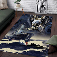 Navy Veteran 250th Anniversary Area Rug Forged Of Salt And Steel - Wonder Print Shop