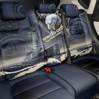 Navy Veteran 250th Anniversary Back Car Seat Cover Forged Of Salt And Steel - Wonder Print Shop