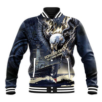 Navy Veteran 250th Anniversary Baseball Jacket Forged Of Salt And Steel - Wonder Print Shop