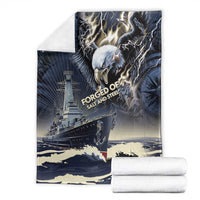 Navy Veteran 250th Anniversary Blanket Forged Of Salt And Steel - Wonder Print Shop