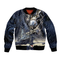 Navy Veteran 250th Anniversary Bomber Jacket Forged Of Salt And Steel - Wonder Print Shop