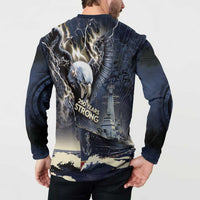 Navy Veteran 250th Anniversary Button Sweatshirt Forged Of Salt And Steel - Wonder Print Shop