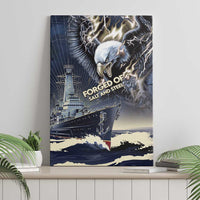 Navy Veteran 250th Anniversary Canvas Wall Art Forged Of Salt And Steel - Wonder Print Shop