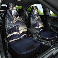 Navy Veteran 250th Anniversary Car Seat Cover Forged Of Salt And Steel - Wonder Print Shop