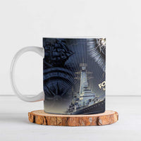 Navy Veteran 250th Anniversary Ceramic Mug Forged Of Salt And Steel - Wonder Print Shop