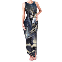 Navy Veteran 250th Anniversary Family Matching Tank Maxi Dress and Hawaiian Shirt Forged Of Salt And Steel - Wonder Print Shop