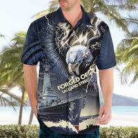 Navy Veteran 250th Anniversary Hawaiian Shirt Forged Of Salt And Steel - Wonder Print Shop