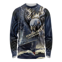 Navy Veteran 250th Anniversary Long Sleeve Shirt Forged Of Salt And Steel - Wonder Print Shop