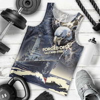 Navy Veteran 250th Anniversary Men Tank Top Forged Of Salt And Steel - Wonder Print Shop