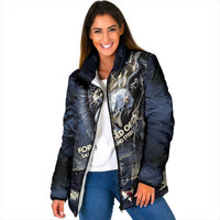 Navy Veteran 250th Anniversary Padded Jacket Forged Of Salt And Steel - Wonder Print Shop