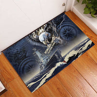 Navy Veteran 250th Anniversary Rubber Doormat Forged Of Salt And Steel - Wonder Print Shop