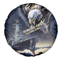 Navy Veteran 250th Anniversary Spare Tire Cover Forged Of Salt And Steel - Wonder Print Shop