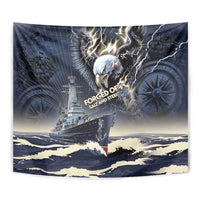 Navy Veteran 250th Anniversary Tapestry Forged Of Salt And Steel - Wonder Print Shop