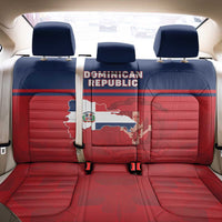 Dominican Republic Back Car Seat Cover Dominicana Flag Map