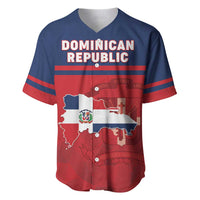 Personalized Dominican Republic Baseball Jersey Dominicana Flag Map